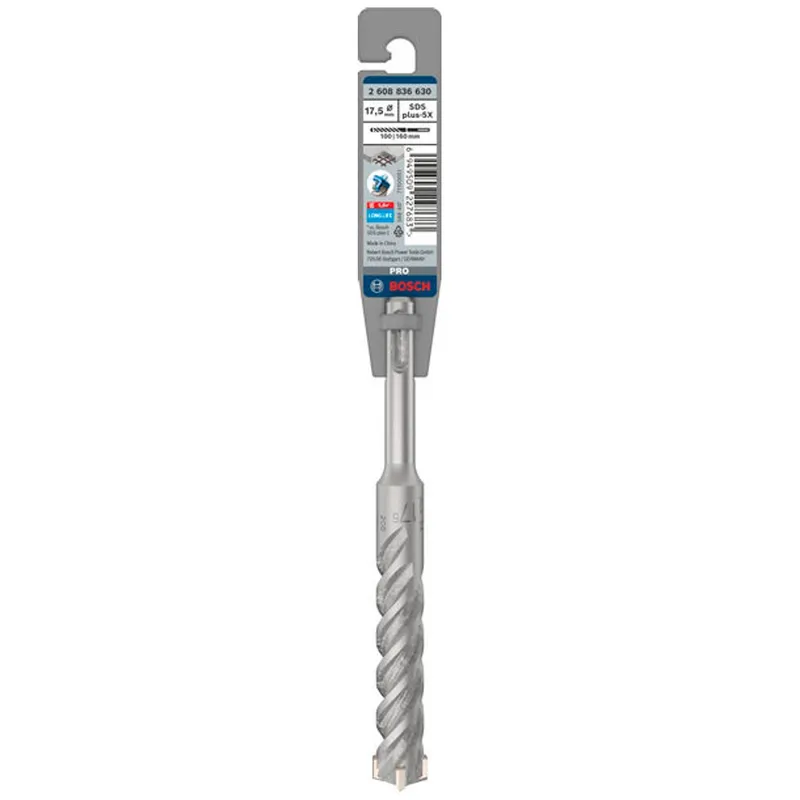 Bosch Professional Bosch Professional Bosch PRO Hammerbohrer SDS-plus-5X, 17,5 x 100 x 160 mm, (1 Stk.) – Produktbild 1 von 1
