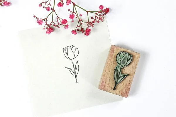 STUDIO KARAMELO STUDIO KARAMELO Stempel FRÜHLINGS BLUMEN, Osterglocke, Krokus, Tulpe – Produktbild 6 von 8