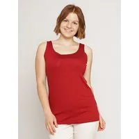 Peaces bio handbedruckte Biomode Peaces.bio - handbedruckte Biomode Peaces Tank-Top, Rot, – Produktbild 1 von 1