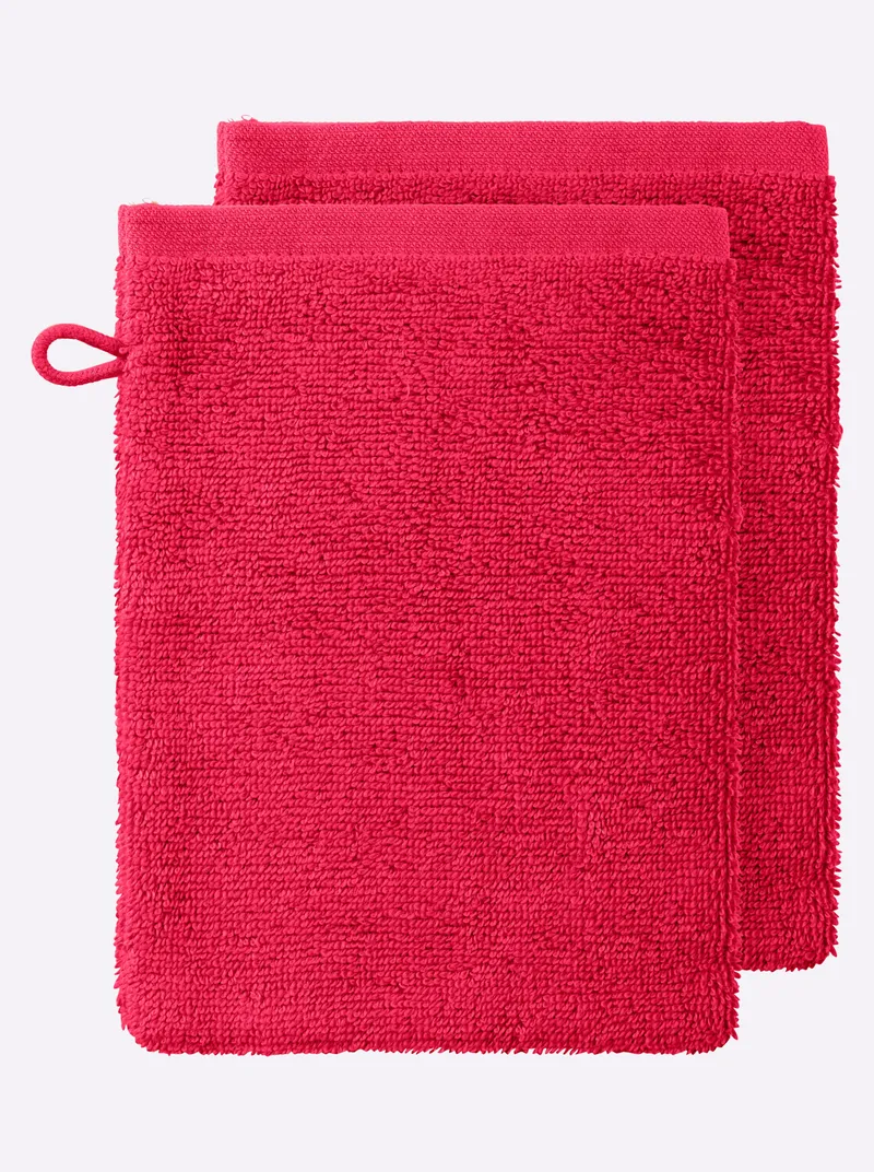 wäschepur Handtuch rot, Rot, – Produktbild 2 von 3