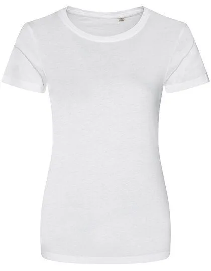 Ecologie by AWDis Ecologie by AWDis Cascades Organic Women´s T-Shirt Rundhals Bio-Baumwolle Vegan, Arctic white, – Produktbild 2 von 3