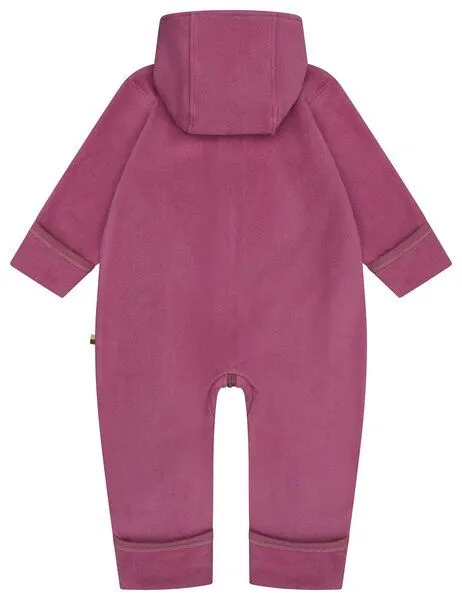 loud + proud loud + proud Baby Overall aus Baumwoll-Fleece, GOTS-zertifiziert, Grape(rosa), – Produktbild 1 von 3