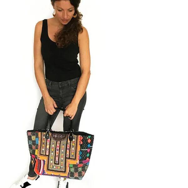 KIKOONI KIKOONI XL Tasche Totebag "OMG" Banjara Tasche – Produktbild 3 von 4