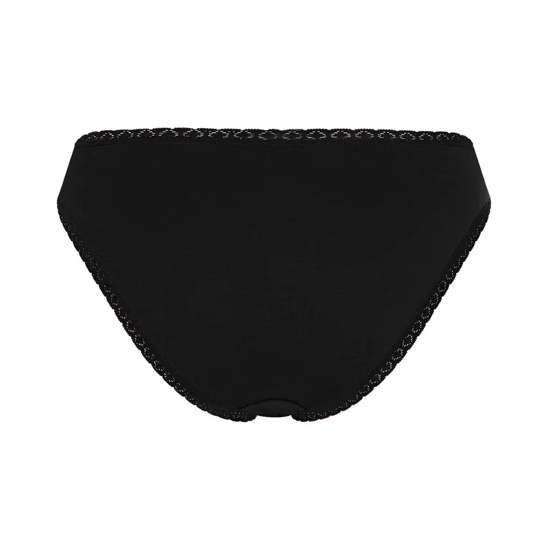 Albero Natur Albero Natur Damen vegan Multipack 6x Slips Mit Spitze, Schwarz, – Produktbild 1 von 2