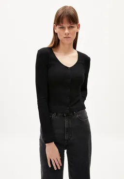 ARMEDANGELS ARMEDANGELS BIANCAA LOLA - Damen Ripp Longsleeve Slim Fit aus Bio-Baumwoll Mix – Produktbild 1 von 1