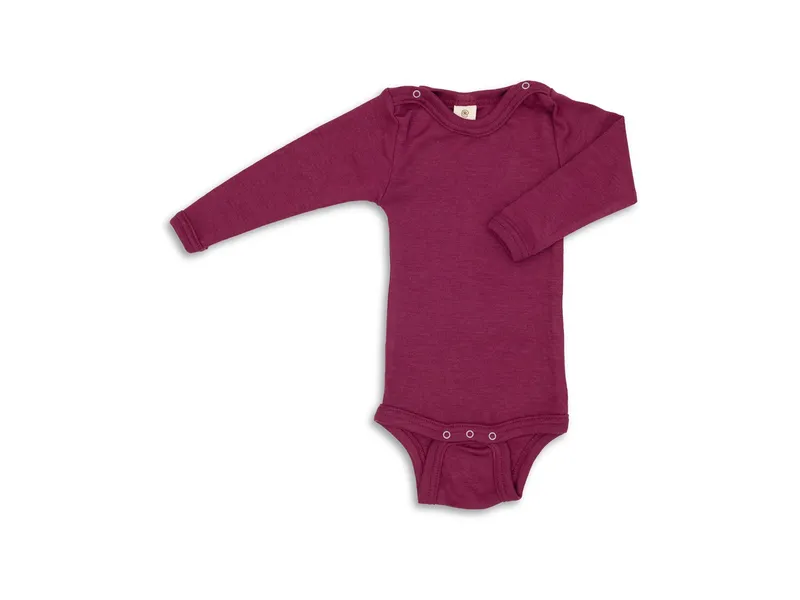 Engel natur Engel Natur Baby Body langarm orchidee Gr.62/68, Lila, – Produktbild 1 von 2