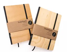tyyp tyyp Notizbuch A5 Holz – 100% Recyclingpapier – FSC – handmade – Produktbild 1 von 1