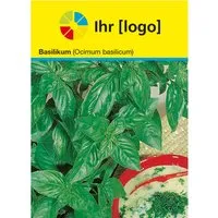 Samentütchen 'Basilikum'mit 4-farbigem individuellem Aufdruck – Produktbild 1 von 1