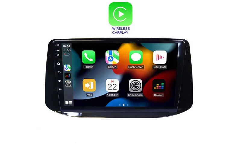 TAFFIO Für Hyundai i30 9" Touchscreen Android Autoradio GPS Navi CarPlay Einbau-Navigationsgerät – Produktbild 2 von 3