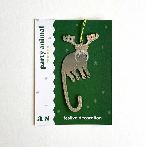 another studio another studio PARTY ANIMAL - Design Weihnachtsdekoration aus Edelstahl, Tamarin, – Produktbild 3 von 4
