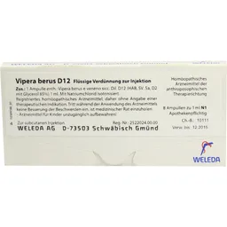 Weleda WELEDA VIPERA BERUS D 12 Ampullen 8X1 ml Ampullen – Produktbild 1 von 1
