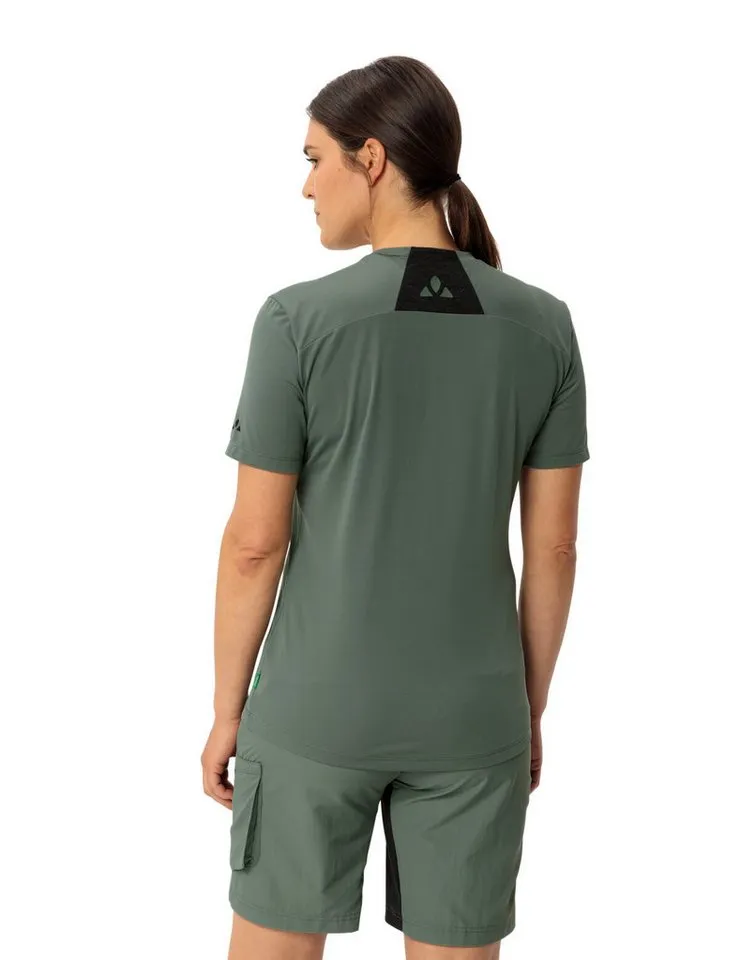 Vaude Vaude Funktionsshirt Wo Qimsa Logo Shirt sportlicher Schnitt, Kurzarm, sportlich, für Sport und Outdoor, Grün, – Produktbild 2 von 5