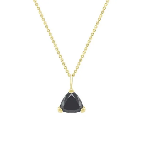 Eppi Eppi Goldkette mit schwarzen Diamanten im Trillion-Schliff Ferin, Gelb, – Produktbild 1 von 4