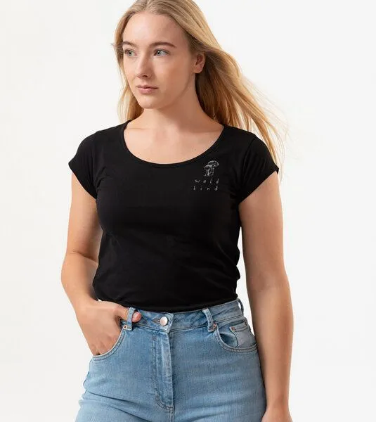 Gary Mash GARY MASH Shirt Asheville waldkind aus Biobaumwolle, Schwarz, – Produktbild 2 von 4