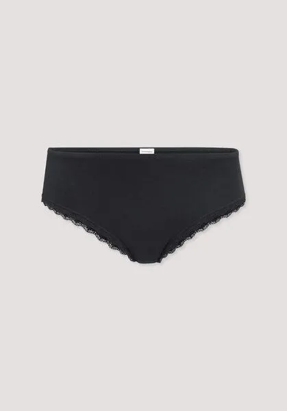 hessnatur hessnatur Panty COTTON FELLING LACE aus Bio-Baumwolle, Schwarz, – Produktbild 5 von 5