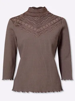 heine 3/4-Arm-Shirt dunkeltaupe – Produktbild 1 von 1