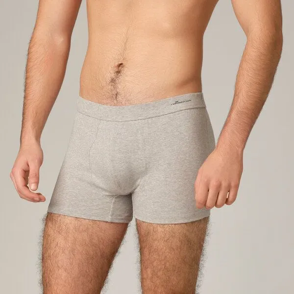 comazo|earth comazo|earth Fairtrade Basic Herren Pants | GOTS zertifiziert, Grau-melange, – Produktbild 1 von 4