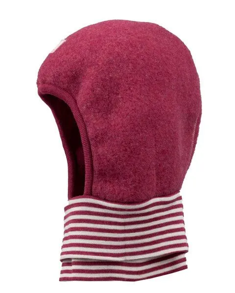 Pickapooh Pickapooh Schlupfmütze Schlüfli Wollfleece-Mütze mit Wolle-Seide-Halsschutz, Caramel, – Produktbild 2 von 3