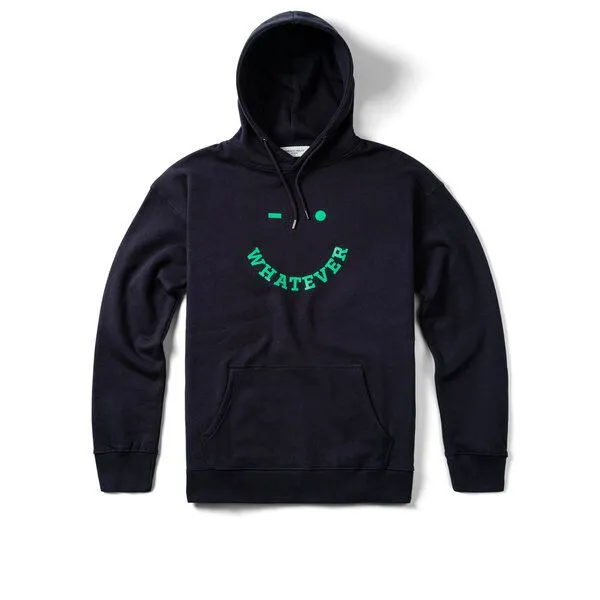 FANTASTIC REALITY STUDIOS Fantastic Reality Studios Whatever Boxy Fit Hoodie – Bio-Baumwolle, Unisex, Blau, – Produktbild 1 von 4