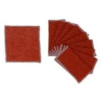 NoWaste Wrapping NoWaste Wrapping NoWaste Stofftaschentücher Taschentücher aus Stoff 10er SET ver. Motive, Punkte rot, – Produktbild 1 von 1