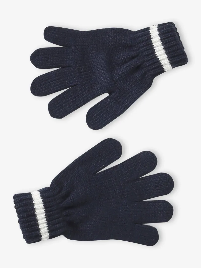 Vertbaudet Vertbaudet Jungen Set aus Mütze, Nachtblau, – Produktbild 3 von 4