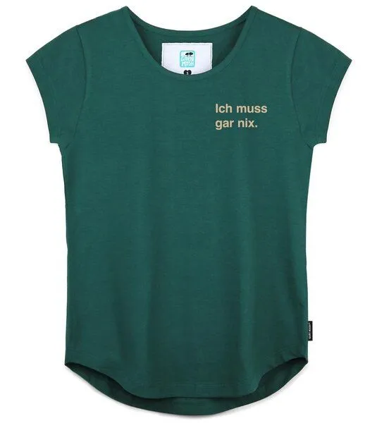 Gary Mash GARY MASH Shirt Asheville Ich muss gar nix. aus Bio-Baumwolle, Grün, – Produktbild 2 von 4