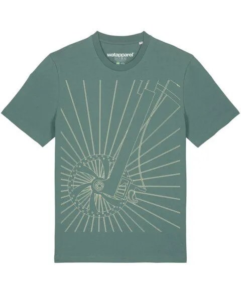 watapparel watapparel T-Shirt Unisex Fahrradspeichen, Green bay, – Produktbild 1 von 3
