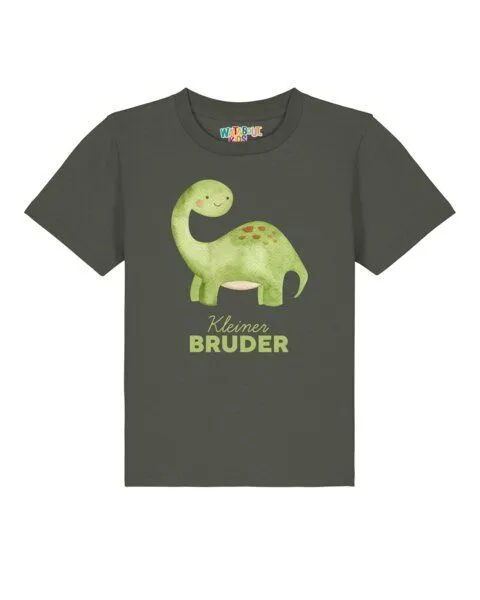 watabout.kids watabout.kids T-Shirt Kinder Dinosaurier 04 Kleiner Bruder, Khaki, – Produktbild 1 von 2