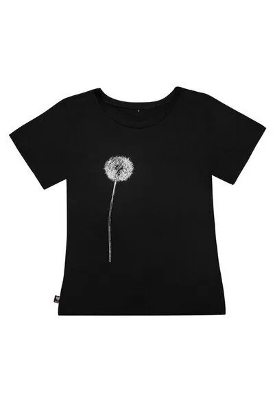 Hirschkind Hirschkind Fair-Trade-Frauenshirt "Pusteblume" - Made in Kenia -, Schwarz, – Produktbild 3 von 3
