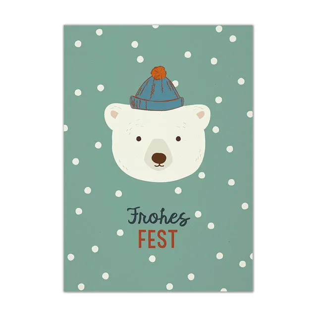 Tell Me Tell Me Postkarte Eisbär Frohes Fest – Produktbild 1 von 1
