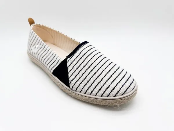 thies Veganer "thies ® Mallorca Organic Cotton Espadrille navy stripe" aus Biobaumwolle – Produktbild 3 von 4