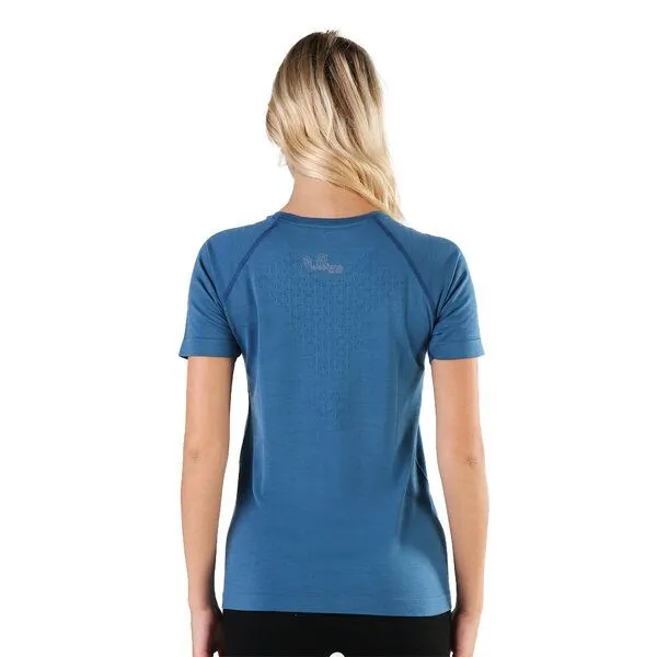 Woolona Woolona T-Shirt - ELMA - Nahtlos, Blau, – Produktbild 3 von 4