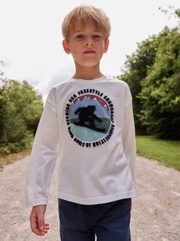 Vertbaudet Jungen Shirt mit Flockprint – Produktbild 1 von 1
