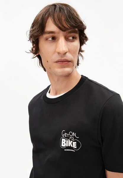 ARMEDANGELS ARMEDANGELS JAAMES BIKE Herren T-Shirt aus Bio-Baumwolle, Black, – Produktbild 2 von 3