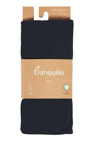 Tranquillo Tranquillo Strumpfhose Eriin aus Baumwolle, Black, – Produktbild 4 von 5