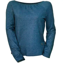 körber mode körber mode Raglanpullover Bio in Jeansoptik mit coolen Details – Produktbild 1 von 1