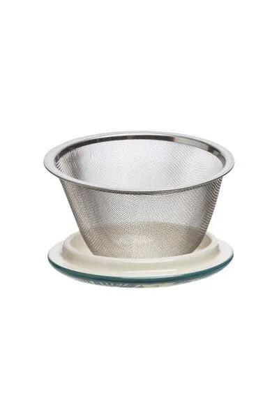 Tranquillo Tranquillo Tasse mit Teesieb BOHO CHIC 400 ml, Blau, – Produktbild 4 von 5