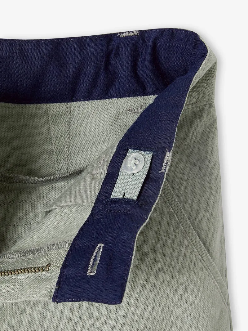 Vertbaudet Festliche Jungen Shorts, Salbeigrün, – Produktbild 2 von 3