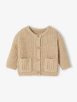 Vertbaudet Baby Strickjacke mit aufgesetzten Taschen – Produktbild 1 von 1