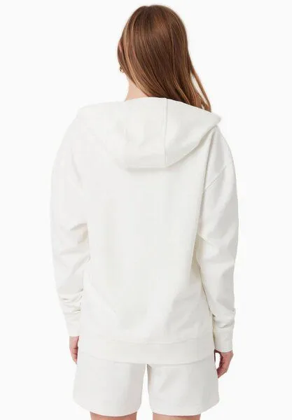 ORGANICATION ORGANICATION Sweatjacke aus Bio-Baumwolle, Off white, – Produktbild 4 von 4