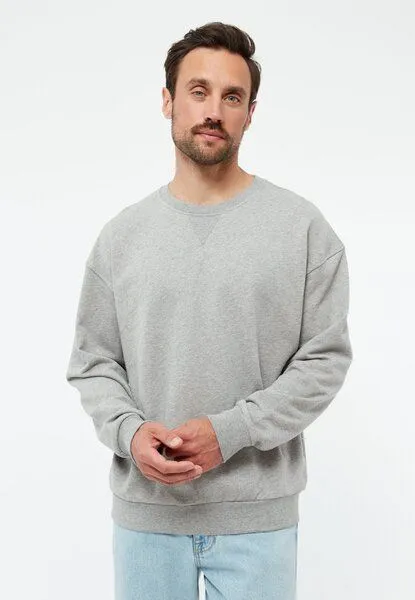 Givn Berlin Givn Berlin Sweater GBCLINT oversize aus Bio-Baumwolle, Grey melange, – Produktbild 1 von 4