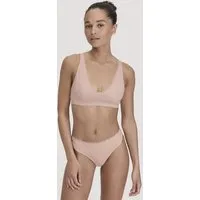 hessnatur hessnatur Bustier COTTON FEEL LACE aus Bio-Baumwolle, Puder, – Produktbild 1 von 1