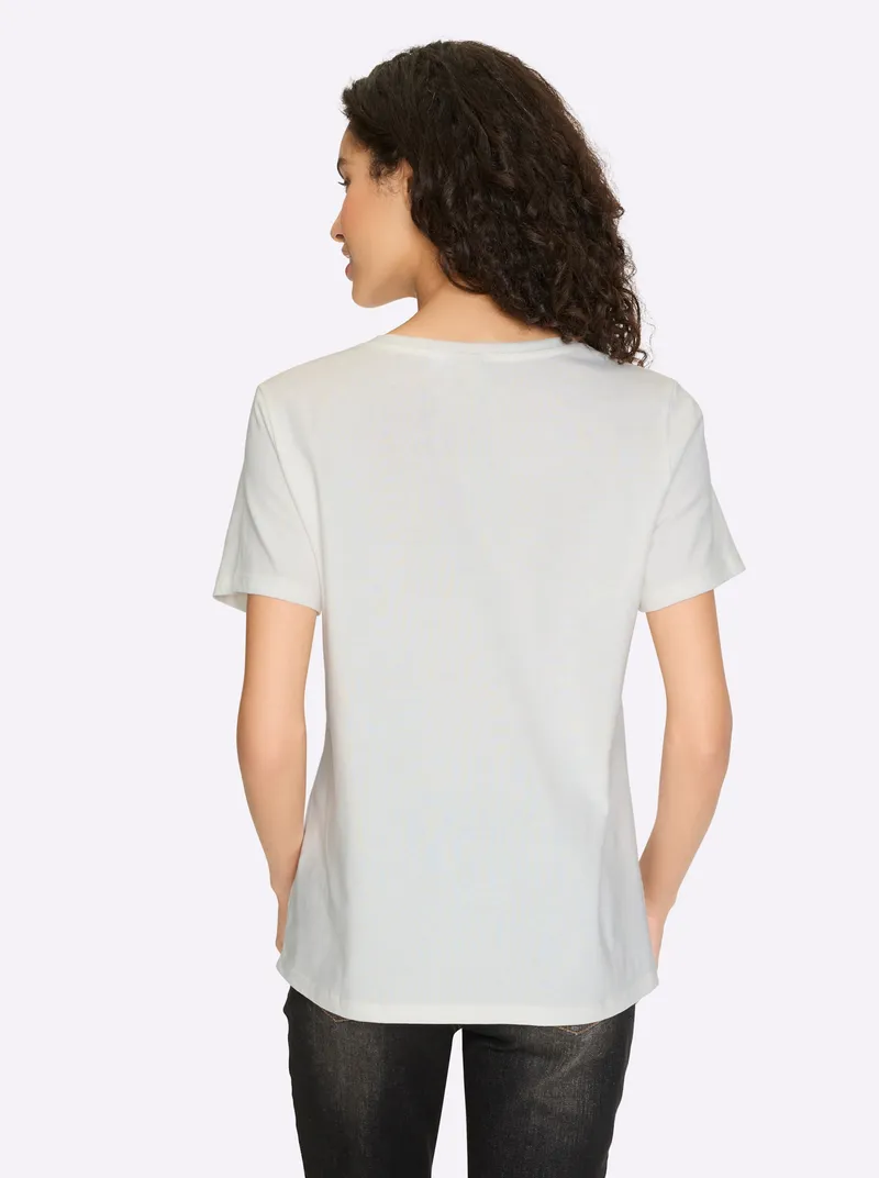 heine T-Shirt ecru, Ecru, – Produktbild 2 von 2