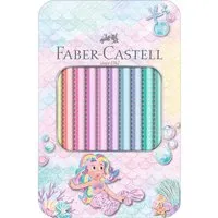 Faber Castell Faber-Castell Jumbo-Buntstifte "Sparkle" Pastell, 10er-Set im Metalletui – Produktbild 1 von 1