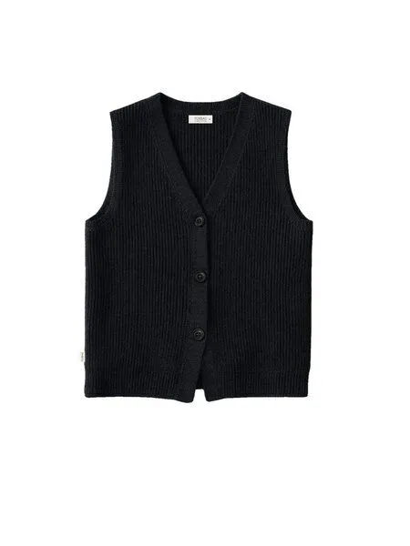 FUXBAU FUXBAU 4Seasons Frauen Strickweste, Schwarz, – Produktbild 3 von 4