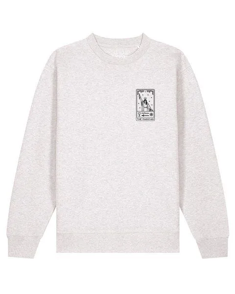 watapparel watapparel Sweatshirt Unisex Tarot The Magician, Cool heather grey, – Produktbild 1 von 2
