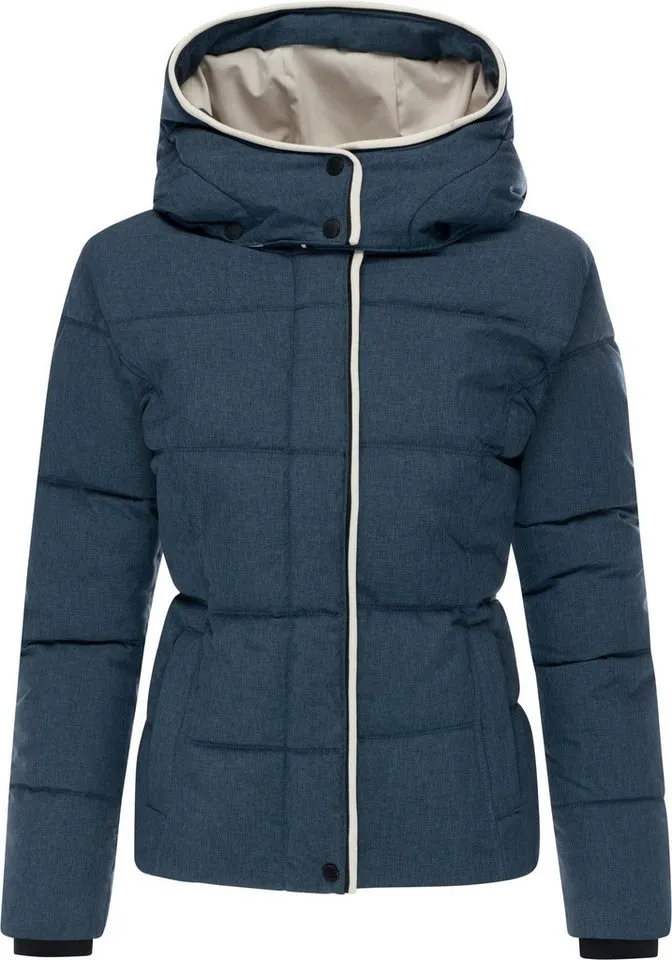 ragwear ragwear Winterjacke Gleama Melange YOUMODO Wasserdichte Steppjacke mit abnehmbarer Kapuze, Blau, – Produktbild 2 von 5