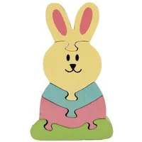 El Puente El Puente Kleines Puzzle "Hoppelhase" | Fair Trade & Handmade aus Sri Lanka – Produktbild 1 von 1