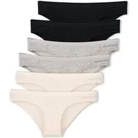 ORGANICATION ORGANICATION Damen vegan Kamilla Slip Aus Bio-Baumwolle Und Tencelâ„¢ Modal-Mix Im 6er-Pack, Schwarz, – Produktbild 1 von 1