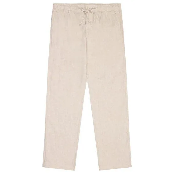 KnowledgeCotton Apparel KnowledgeCotton Apparel Leinenhose Loose Linen, Yarndyed light feather gray, – Produktbild 1 von 3